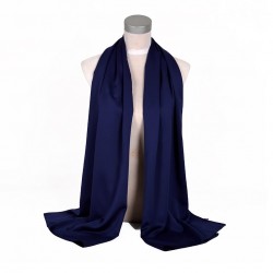 Námornícka Modrá Šatka Saténová 180x65cm Navy Blue