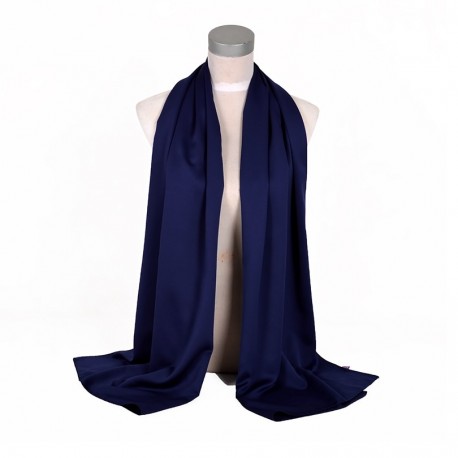 Námornícka Modrá Šatka Saténová 180x65cm Navy Blue