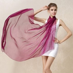 Tmavo Fialová Hodvábna Šatka 200x140cm Purple Momme 6